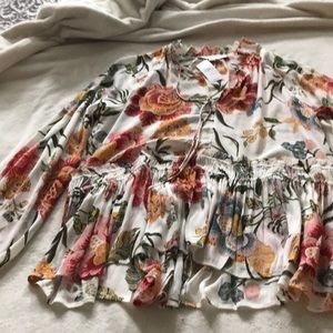 Loft floral blouse. Not worn one time.
